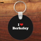 Ik hou van Berkeley Tshirt White Tshirt Sleutelhanger (Voorkant)