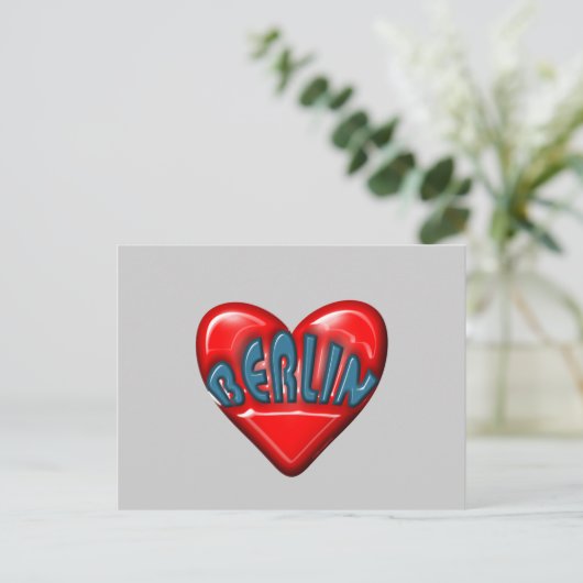 Ik hou van Berlijn Briefkaart (Staand voorkant)