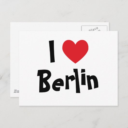 Ik hou van Berlijn Briefkaart (Voorkant / Achterkant)