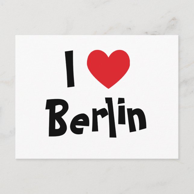 Ik hou van Berlijn Briefkaart (Voorkant)