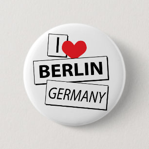 Ik hou van Berlijn Duitsland Ronde Button 5,7 Cm