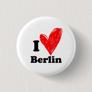 Ik hou van Berlijn Ronde Button 3,2 Cm