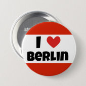 Ik hou van Berlijn Ronde Button 7,6 Cm (Voorkant /achterkant)