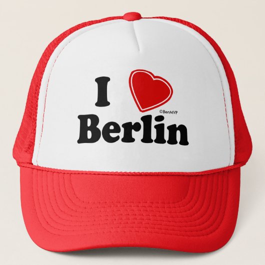 Ik hou van Berlijn Trucker Pet (Voorkant)