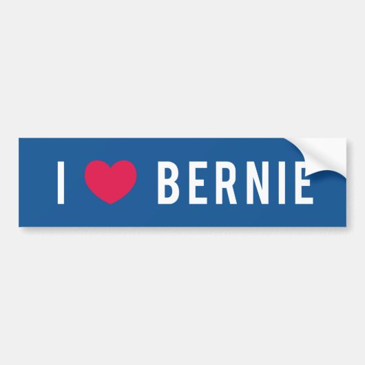 Ik hou van Bernie Bumpersticker (Voorkant)