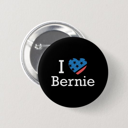Ik hou van Bernie Ronde Button 5,7 Cm (Voorkant /achterkant)