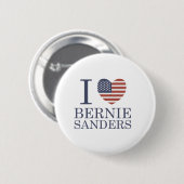Ik hou van Bernie Sanders Ronde Button 5,7 Cm (Voorkant /achterkant)
