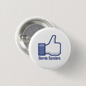 Ik hou van Bernie Sanders Thumbs omhoog Ronde Button 3,2 Cm (Voorkant /achterkant)