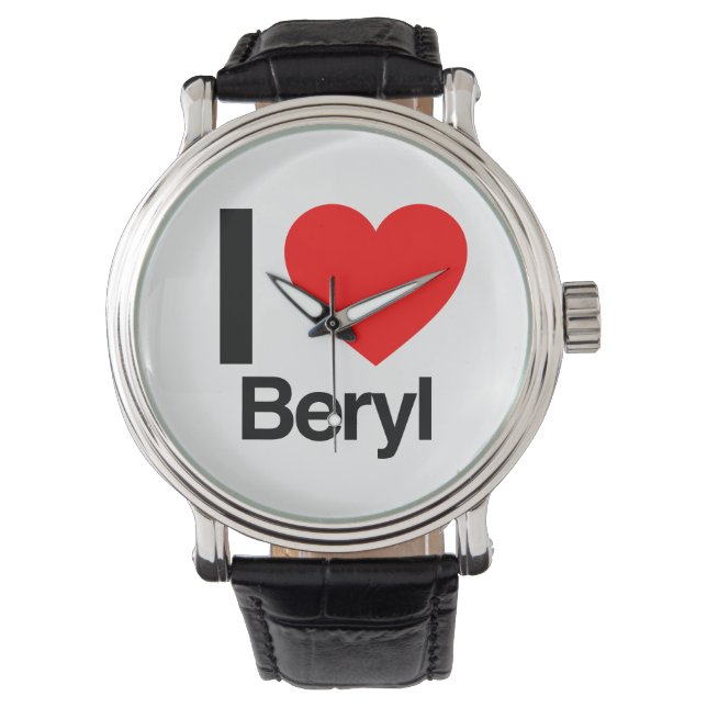 ik hou van beryl horloge (Voorkant)