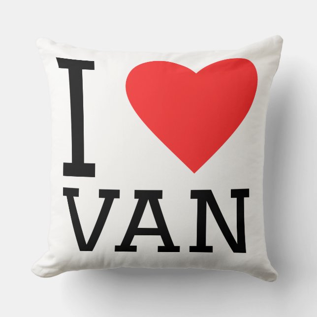 Ik hou van bestelwagen kussen (Voorkant)