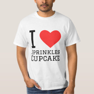 Ik hou van bestrooien cupcake t-shirt