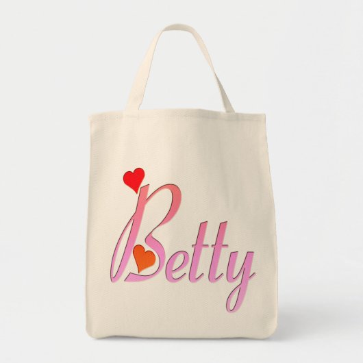 Ik hou van Betty Bag Tote Bag (Voorkant)