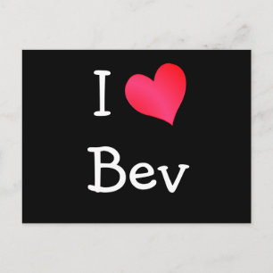 Ik hou van Bev Briefkaart