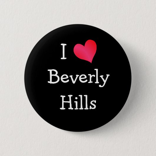 Ik hou van Beverly Hills Ronde Button 5,7 Cm (Voorkant)