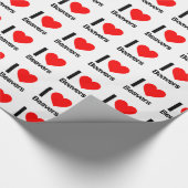 Ik hou van bevers cadeaupapier (Hoek)