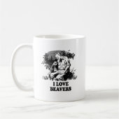 Ik hou van bevers koffiemok (Links)