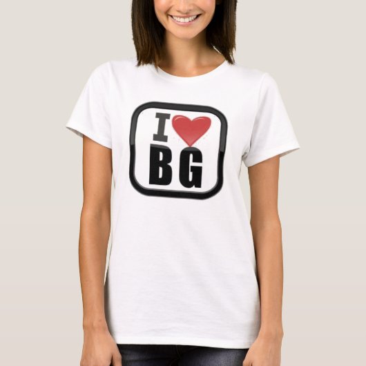 "Ik hou van BG" SHIRT (Voorkant)