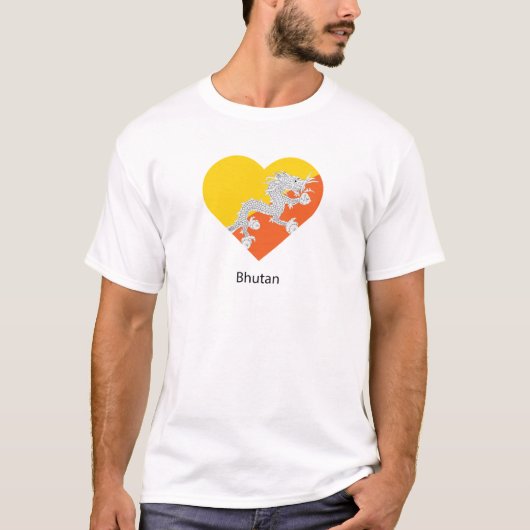 Ik hou van Bhutan T-shirt (Voorkant)