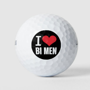 Ik hou van Bi Me Biseksuele Mannen Bi trots Biseks Golfballen