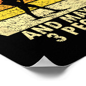 Ik hou van Biathlon Funny Biathlonist Wintersport  Poster (Hoek)