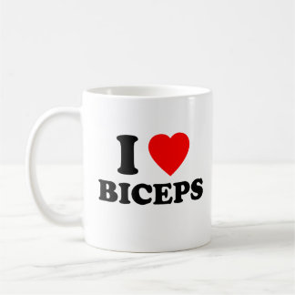 Ik hou van Biceps Funny Girls Night Social Gym Gif Koffiemok