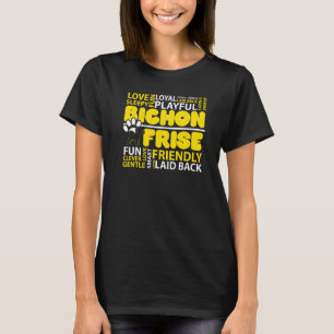 Ik hou van Bichon Frise hond Hondenfokker Puppy P T-shirt