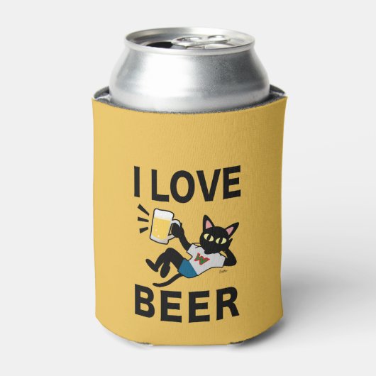 Ik hou van bier blikjeskoeler (Blikje Voorkant)