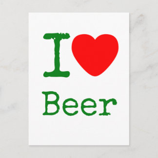 Ik hou van bier briefkaart