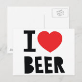 Ik hou van bier briefkaart (Voorkant / Achterkant)