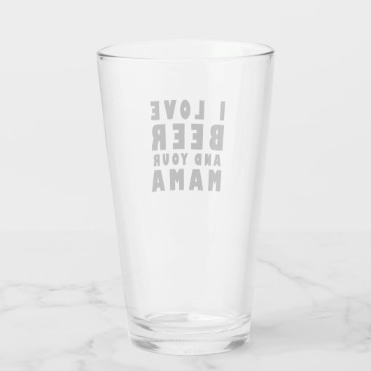 Ik hou van bier en je moeder glas (Achterkant)