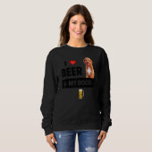 Ik hou van bier en mijn gouden doedel mam papa hon trui (Voorkant volledig)