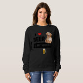 Ik hou van bier en mijn Havanese mama papa Havapoo Trui (Voorkant volledig)