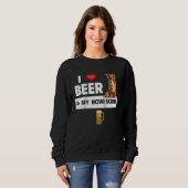 Ik hou van bier en mijn Nova Scotia eend hond Moed Trui (Voorkant volledig)