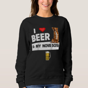 Ik hou van bier en mijn Nova Scotia eend hond Moed Trui