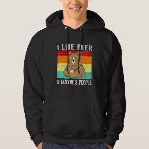 Ik hou van bier en misschien 3 mensen die Beer Dri Hoodie