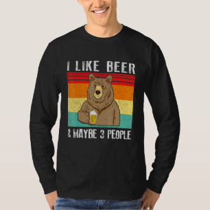 Ik hou van bier en misschien 3 mensen die Beer Dri T-shirt