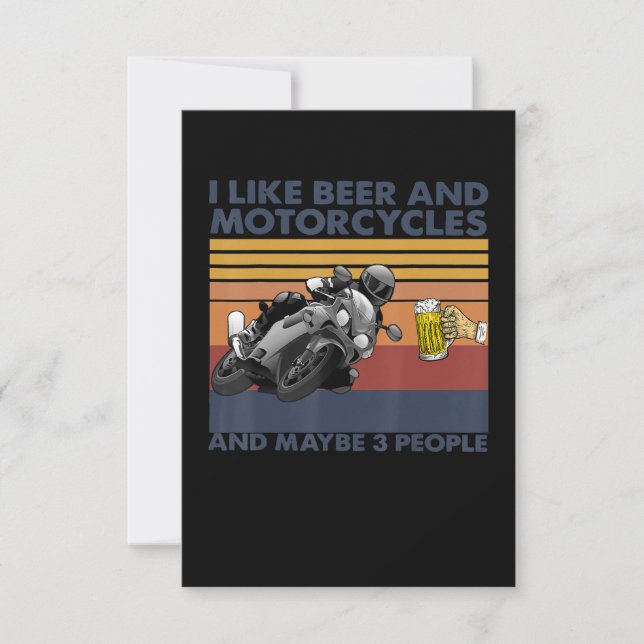 Ik hou van bier en motorfietsen - motorfietsen (Voorkant)