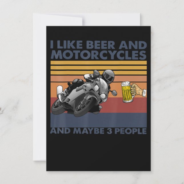 Ik hou van bier en motorfietsen - motorfietsen (Voorkant)