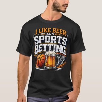 Ik Hou Van Bier En Sportweddenschappen Parlay Drin T-shirt