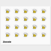 Ik hou van BIER! Frothy Pint van Brew Hart Sticker (Vel)