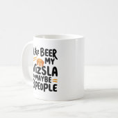 Ik hou van bier mijn Vizsla en misschien 3 mensen Koffiemok (Voorkant links)