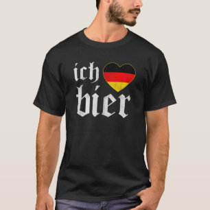 Ik hou van bier Oktoberfest Prost Duits bier Drink T-shirt