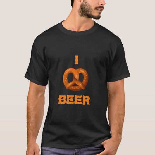 Ik hou van bier Oktoberfest T-shirt (Voorkant)