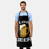 ik hou van bier schort (Gedragen)