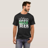 Ik hou van bier. St. Patrick's Day T-shirt (Voorkant volledig)
