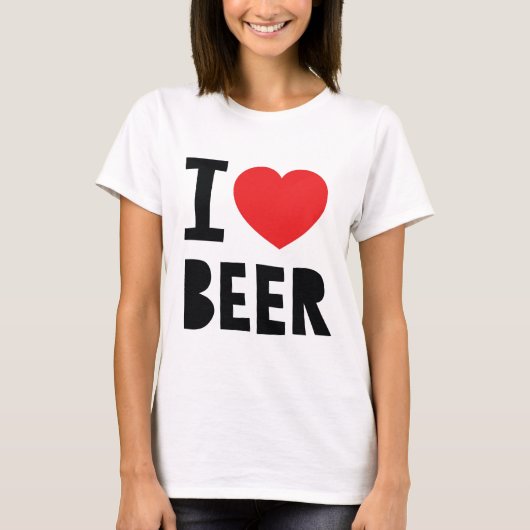 Ik hou van bier t-shirt (Voorkant)