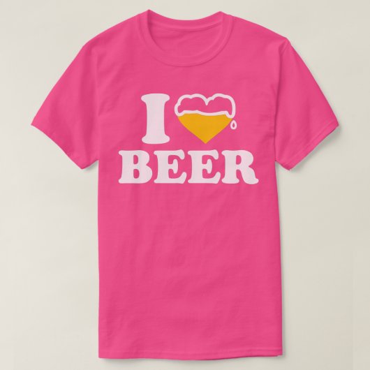 Ik hou van bier t-shirt (Design voorkant)