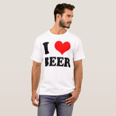 ik hou van bier t-shirt (Voorkant volledig)