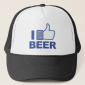 Ik hou van bier! trucker pet (Voorkant)