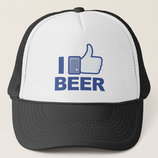 Ik hou van bier! trucker pet (Voorkant)